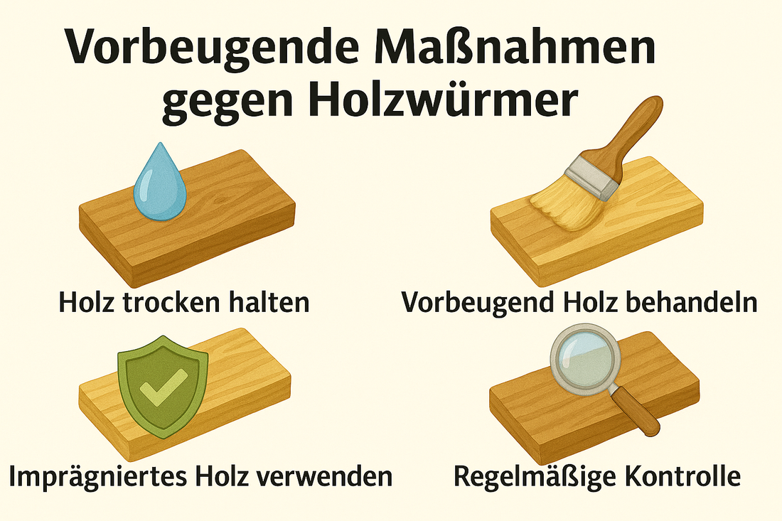 Vorbeugende Maßnahmen gegen Holzwürmer