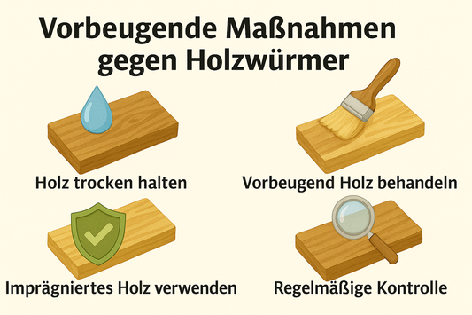 Vorbeugende Maßnahmen gegen Holzwürmer