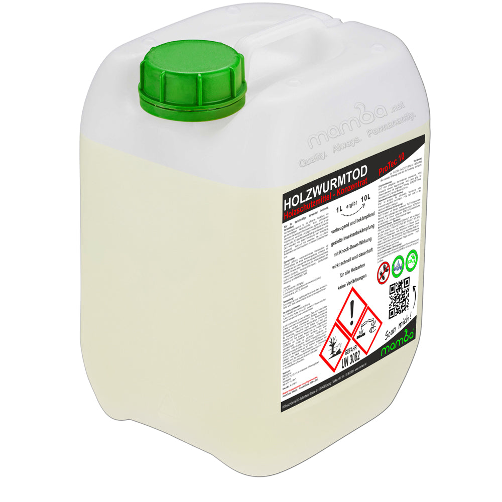 Mamba Holzwurmtod Konzentrat ProTec10 (PT10) -Gewerbe-/Sachkundenachweis nötig -
